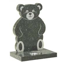 bear shaped memorial headstone