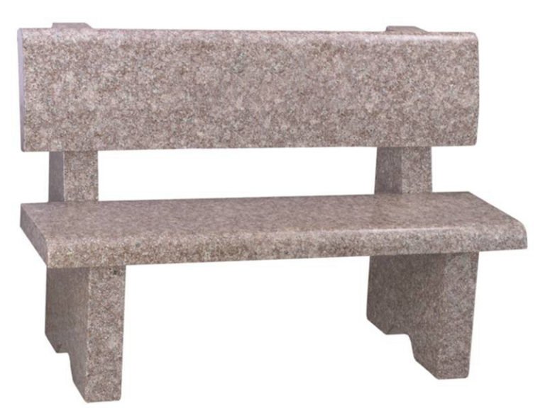 Granite Benches for Cemetery, White, Grey Stone Garden benches