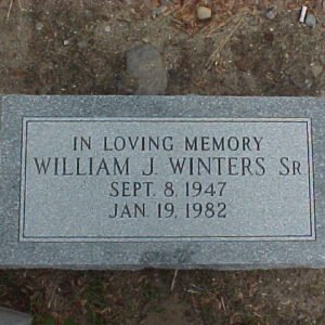 Grey Bevel Grave Marker