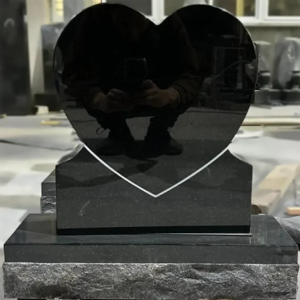 heart shaped memorial stone